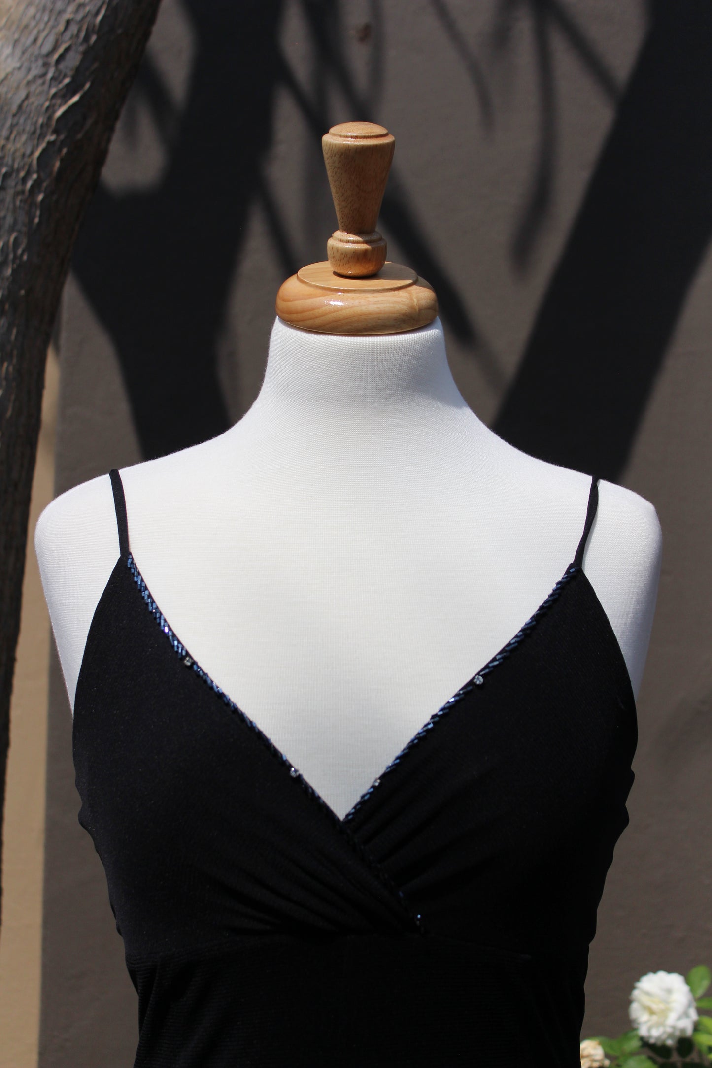 Black Evening Dress with Shawl