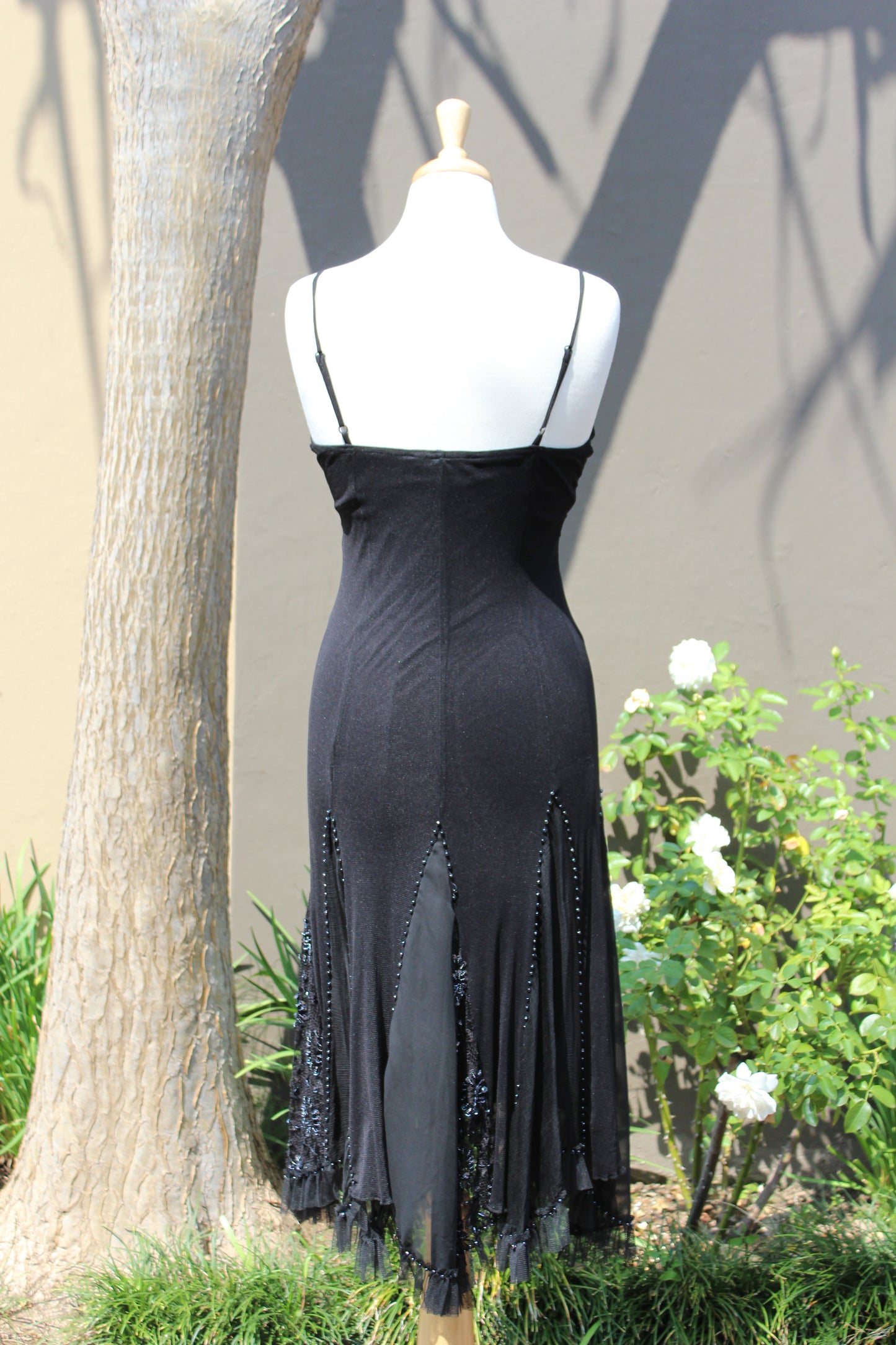 Black Evening Dress with Shawl