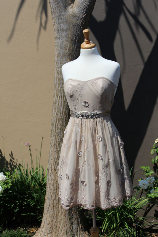 Forever New - Strapless detailed lace and sequin cocktail dress