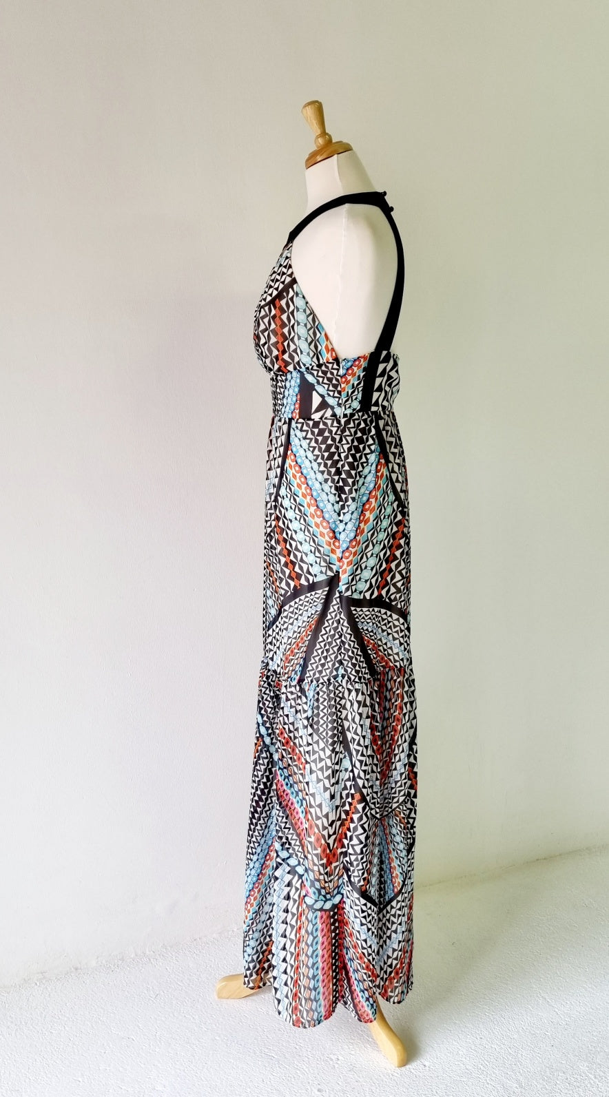 Ice Cube - Imported Lined Maxi Dress With Eye Catching Print