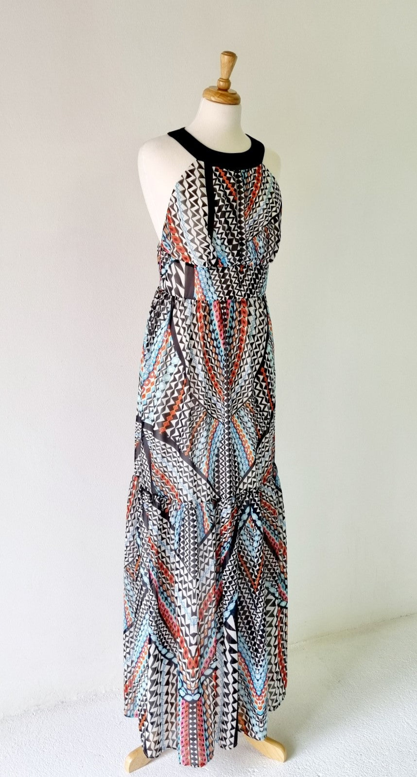 Ice Cube - Imported Lined Maxi Dress With Eye Catching Print