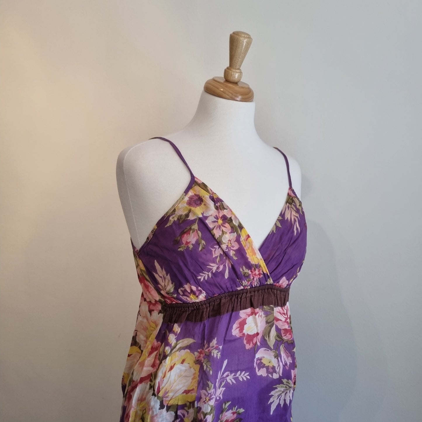 Pink cotton strap top