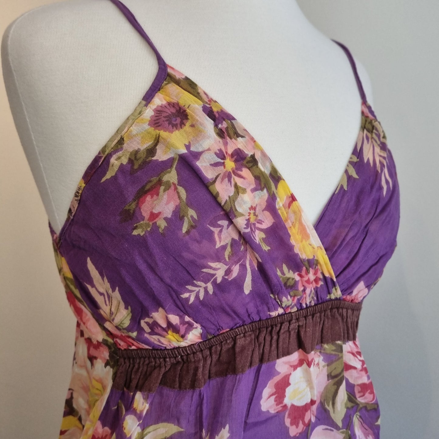Pink cotton strap top