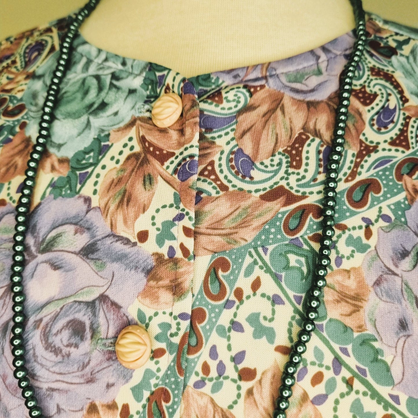 Nuvelle by Rosecraft - Vintage - Gorgeous purple & green top/skirt suit