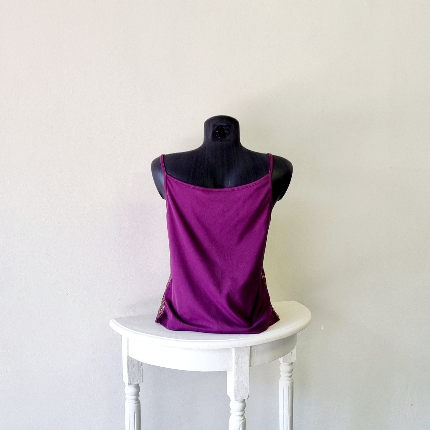 Miladys Essential Collection - Purple sequenced strap top