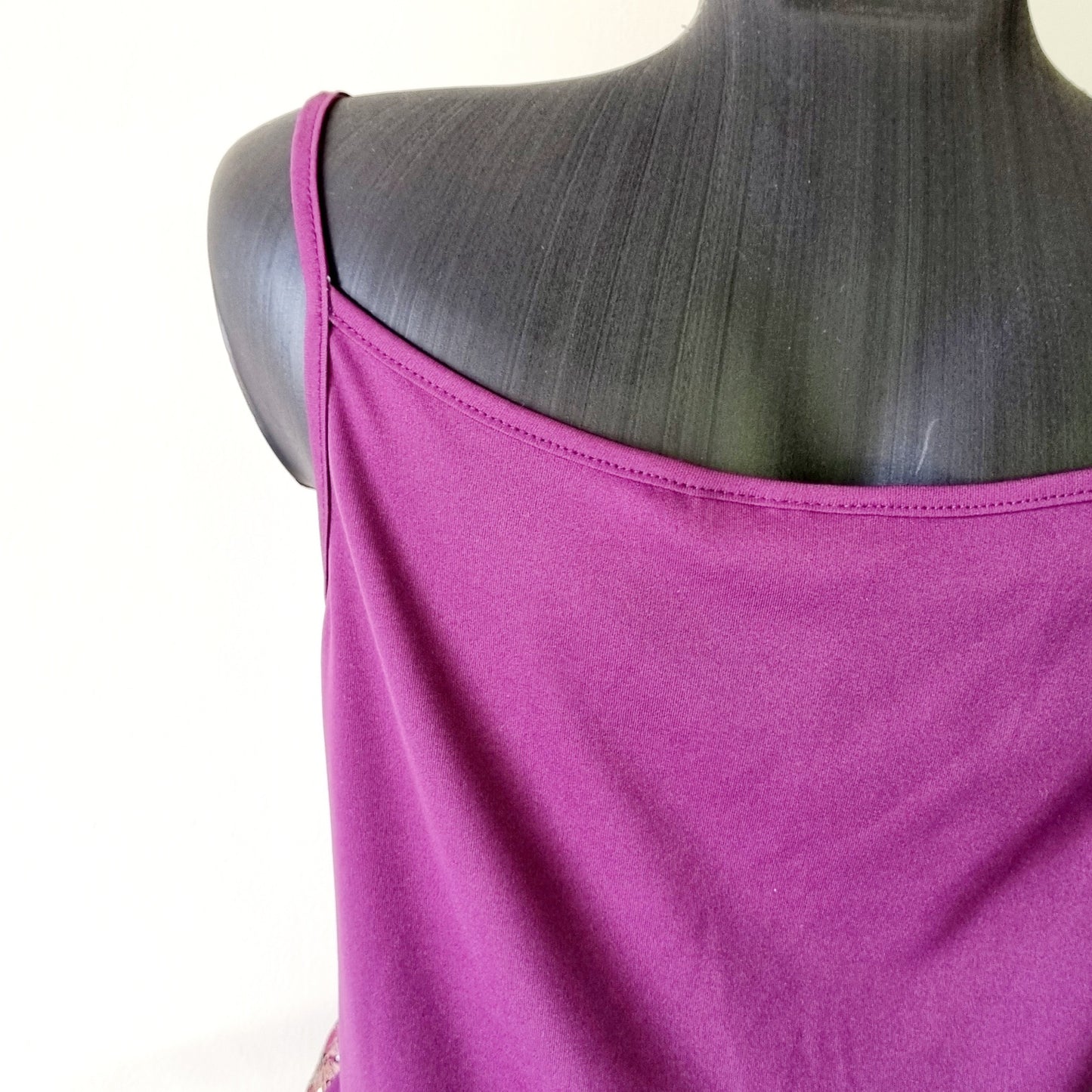 Miladys Essential Collection - Purple sequenced strap top